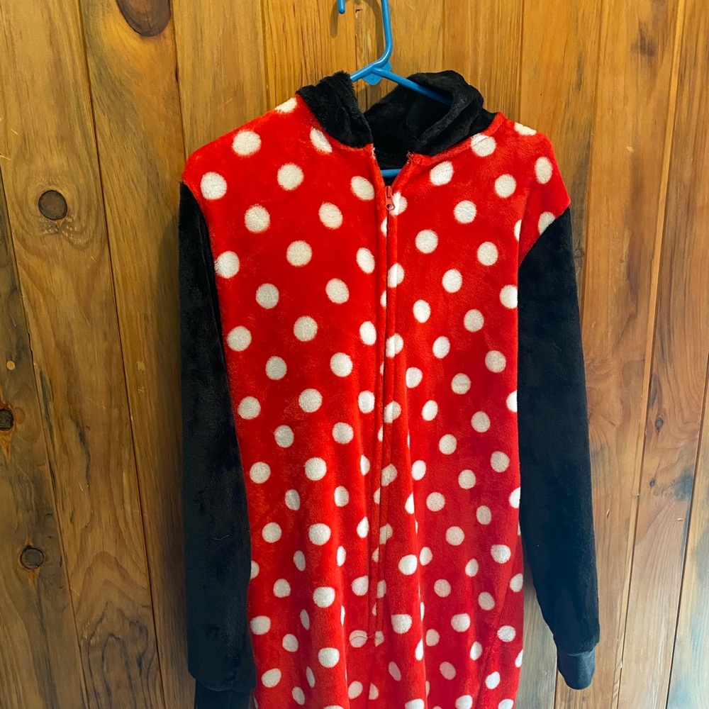 Woman’s Minnie mouse onesie
